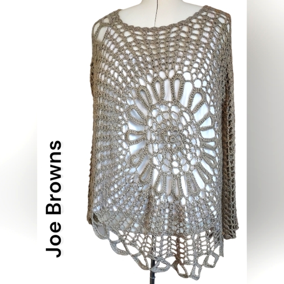 Joe Browns Sweaters - NWOT asymmetrical crocheted sweater by Joe Browns